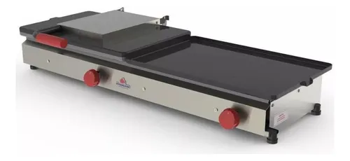 Prensa Doble Contacto + Plancha Gas Progas Pr-950gn