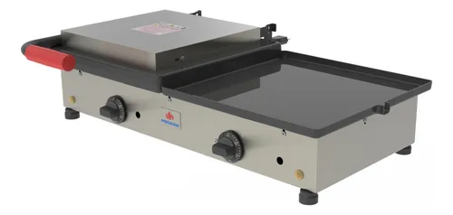 Prensa Doble Contacto + Plancha Progas Electrica Pr-700e