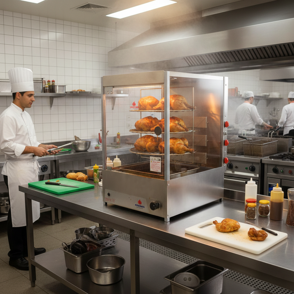 Asador Multiuso Giratorio PROGAS 3 rejillas - Imagen 3