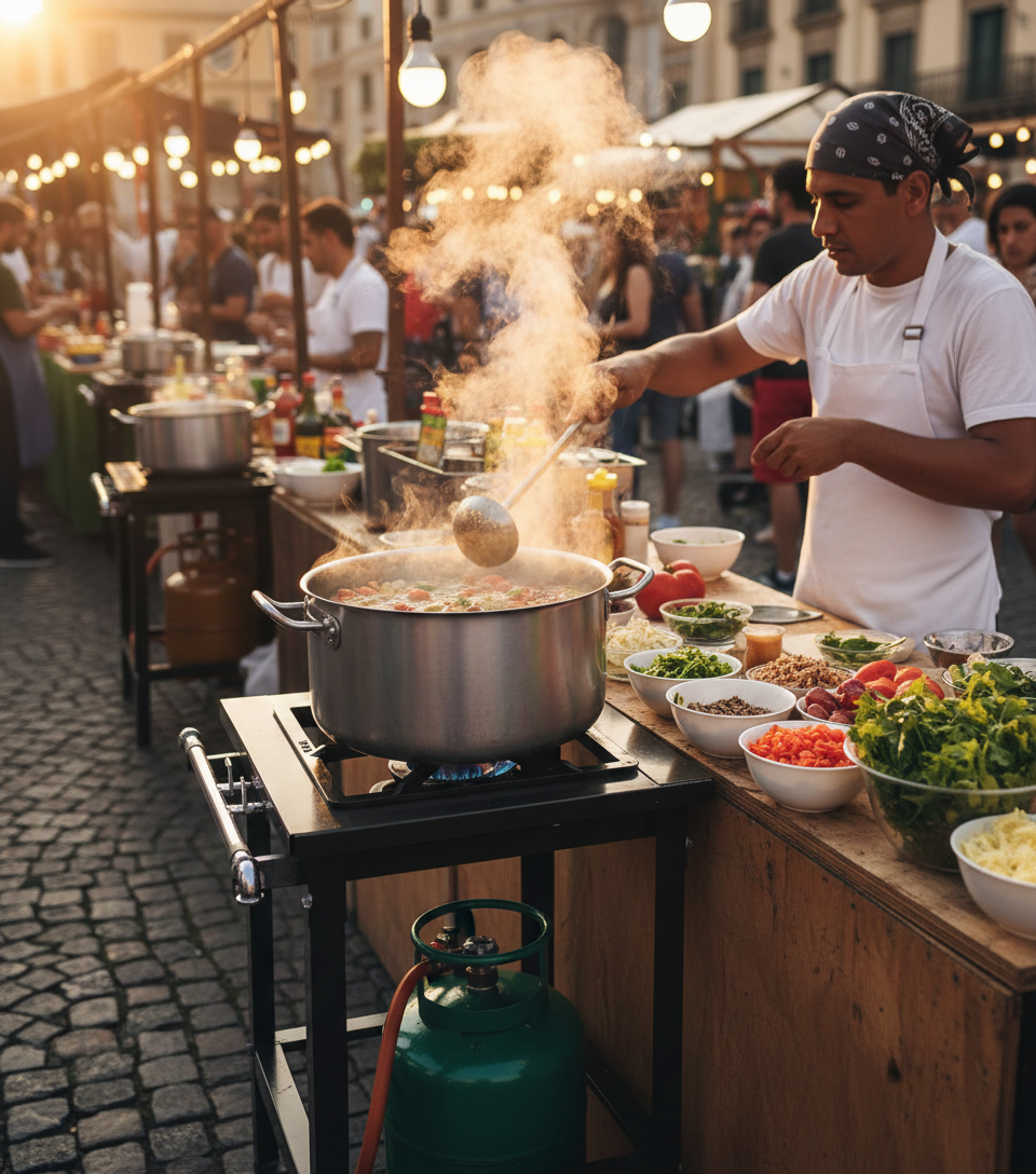 Anafe PROGAS PMD-200F 2 Hornallas 40x40 - Imagen 2